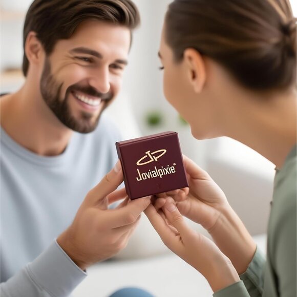 Stylish Gold Plated Initial Necklace with Rhinestones - Gift-Ready & Adjustable - Picture 8 of 8